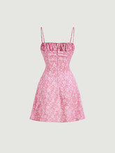 MOD Allover Floral Print Ruched Bust Cami Dress